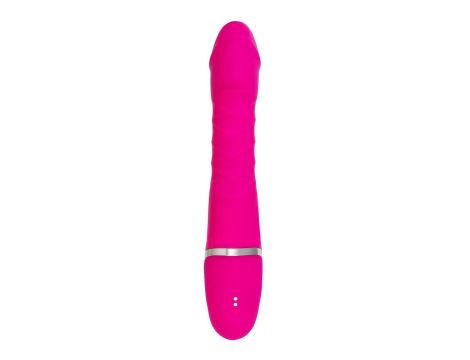 JOS Thrusting and sucking vibrator To-Frolly, silicone, pink, 21,5cm - 3