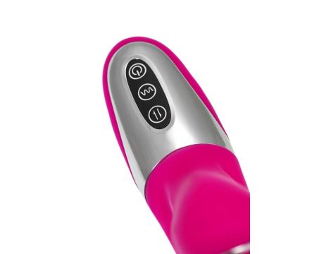 JOS Thrusting and sucking vibrator To-Frolly, silicone, pink, 21,5cm - 12