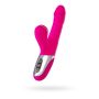 JOS Thrusting and sucking vibrator To-Frolly, silicone, pink, 21,5cm - 2