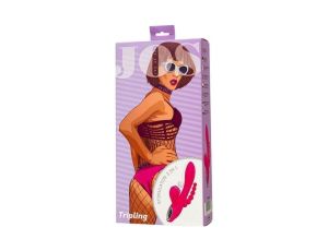 JOS Stimulator 3 in 1 Tripling, silicone, pink, 21cm - image 2