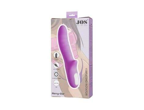 JOS JRotator vibrator MERRY-GOR, silicone, purple, 20.7 cm - 10