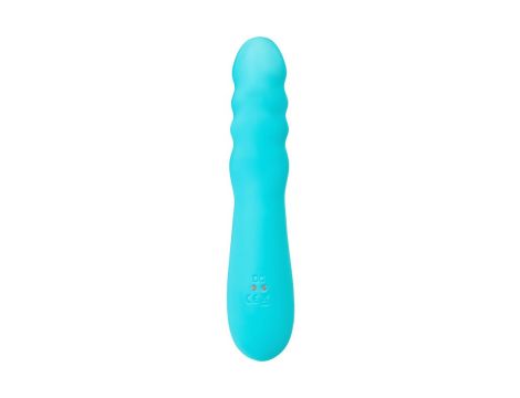 JOS Vibrator-rotator with clitoral stimulation JOS MERRY-SWI, silicone, blue, 20.7 cm - 3