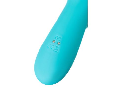 JOS Vibrator-rotator with clitoral stimulation JOS MERRY-SWI, silicone, blue, 20.7 cm - 13