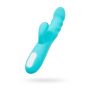 JOS Vibrator-rotator with clitoral stimulation JOS MERRY-SWI, silicone, blue, 20.7 cm - 2