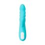 JOS Vibrator-rotator with clitoral stimulation JOS MERRY-SWI, silicone, blue, 20.7 cm - 3