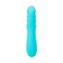 JOS Vibrator-rotator with clitoral stimulation JOS MERRY-SWI, silicone, blue, 20.7 cm - 4