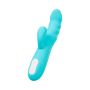 JOS Vibrator-rotator with clitoral stimulation JOS MERRY-SWI, silicone, blue, 20.7 cm - 7