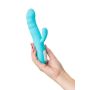 JOS Vibrator-rotator with clitoral stimulation JOS MERRY-SWI, silicone, blue, 20.7 cm - 8