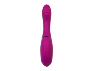 JOS Vibrator with clitoral stimulator JOS Spin, silicone, purple, 23 cm - image 2