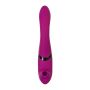 JOS Vibrator with clitoral stimulator JOS Spin, silicone, purple, 23 cm - 4