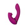 JOS Vibrator with clitoral stimulator JOS Spin, silicone, purple, 23 cm - 5