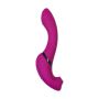 JOS Vibrator with clitoral stimulator JOS Spin, silicone, purple, 23 cm - 6