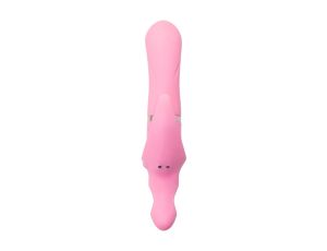 JOS Vibrator with clitoral stimulator JOS Twistme, silicone, pink, 19.5 cm - image 2