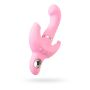 JOS Vibrator with clitoral stimulator JOS Twistme, silicone, pink, 19.5 cm - 2