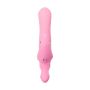 JOS Vibrator with clitoral stimulator JOS Twistme, silicone, pink, 19.5 cm - 3