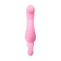 JOS Vibrator with clitoral stimulator JOS Twistme, silicone, pink, 19.5 cm - 4