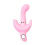 JOS Vibrator with clitoral stimulator JOS Twistme, silicone, pink, 19.5 cm - 6