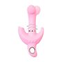 JOS Vibrator with clitoral stimulator JOS Twistme, silicone, pink, 19.5 cm - 7