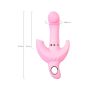 JOS Vibrator with clitoral stimulator JOS Twistme, silicone, pink, 19.5 cm - 8