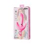 JOS Vibrator with clitoral stimulator JOS Twistme, silicone, pink, 19.5 cm - 12