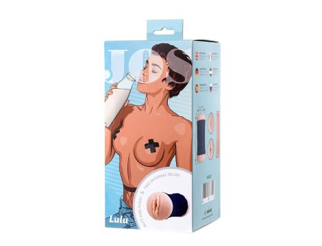 JOS LULU, Masturbator double-sided, TPR, fleshy, 14.5 cm - 5