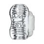 Lingam Khani, Vibrating Masturbator, TPE, Transparent, 9 cm - 4