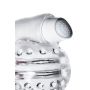 Lingam Shakti, Vibrating Masturbator, TPE, Transparent, 9 cm - 8