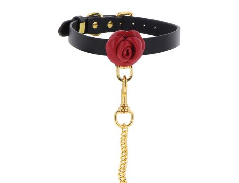 Wild Roses Collar & Leash Black - 7