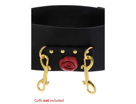 Wild Roses Bondage Belt Black - 7