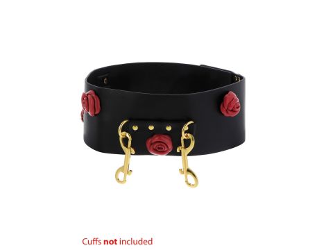 Wild Roses Bondage Belt Black - 6