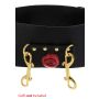 Wild Roses Bondage Belt Black - 8