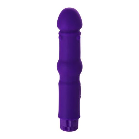 A-TOYS, Vibrator with clitoral stim, Silicone, Purple, 18 cm - 7