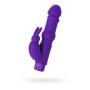 A-TOYS, Vibrator with clitoral stim, Silicone, Purple, 18 cm - 3