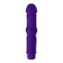 A-TOYS, Vibrator with clitoral stim, Silicone, Purple, 18 cm - 8