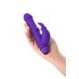 A-TOYS, Vibrator with clitoral stim, Silicone, Purple, 18 cm - 10