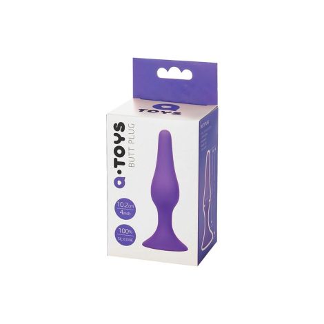 A-TOYS, Anal Plug, Silicone, Purple, 10.2 cm - 6