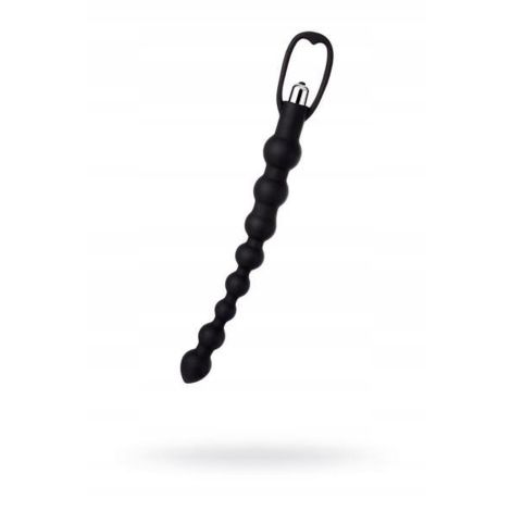 A-TOYS, Anal Vibration Chain, Silicone, Black, 34 cm - 2