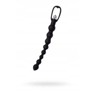 A-TOYS, Anal Vibration Chain, Silicone, Black, 34 cm - image 2