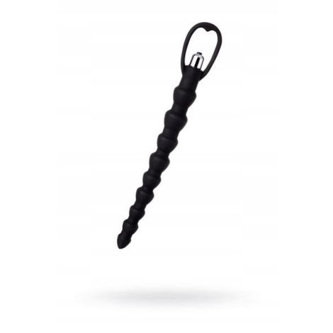 A-TOYS, Anal Vibration Chain, Silicone, Black, 32,7 cm - 2