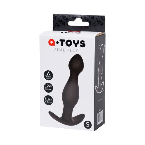 Anal plug A-Toys, size: S black - 3