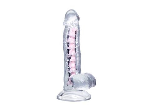 Flexible dildo A-Toys Paret, transparent, 18 cm - 2