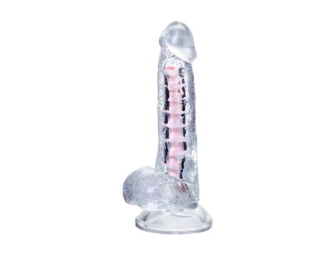 Flexible dildo A-Toys Paret, transparent, 18 cm - 3