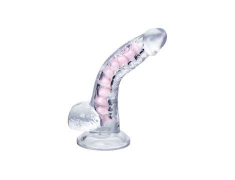 Flexible dildo A-Toys Paret, transparent, 18 cm - 4