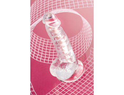 Flexible dildo A-Toys Paret, transparent, 18 cm - 12