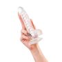 Flexible dildo A-Toys Paret, transparent, 18 cm - 8