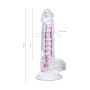 Flexible dildo A-Toys Paret, transparent, 18 cm - 12