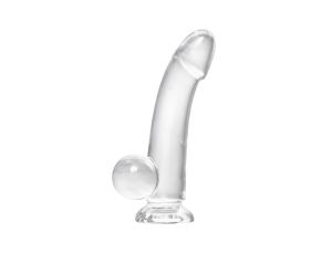 Realistic dildo A-Toys by TOYFA Cryst, TPE, transparent, 15 cm - image 2