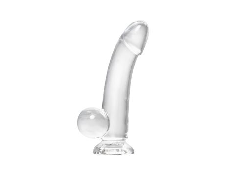 Realistic dildo A-Toys by TOYFA Cryst, TPE, transparent, 15 cm - 2