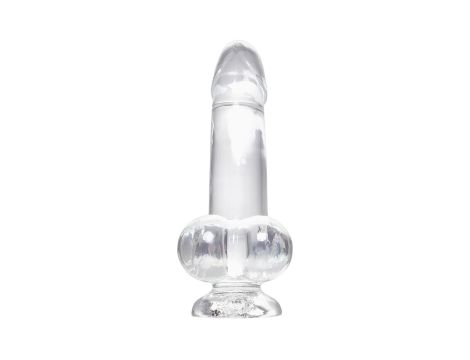 Realistic dildo A-Toys by TOYFA Cryst, TPE, transparent, 15 cm - 3