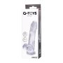 Realistic dildo A-Toys by TOYFA Cryst, TPE, transparent, 15 cm - 8